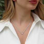 Kalpli Pembe Taşlı Su Yolu Set thumbnail 2