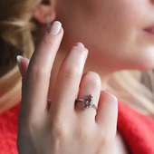 Mekik Modeli Zultanit Taşlı Gümüş Set thumbnail 3