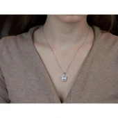 Zirkon Taşlı Pırlanta Modeli Gümüş Set thumbnail 3
