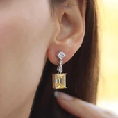 Emerald Sitrin Gümüş Küpe thumbnail 2