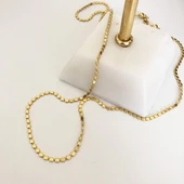 Gold Kaplama Top Gümüş Zincir thumbnail 4