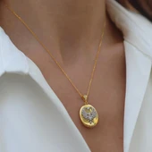 Anka Kuşu Gold Gümüş Kolye thumbnail 4