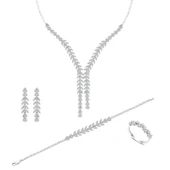 Zirkon Taşlı Başak Modeli Gümüş Set thumbnail 7