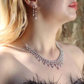 Elegant Zirkon Taşlı Gümüş Set thumbnail 5