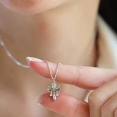 Göz Modeli Zirkon Taşlı Gümüş Set thumbnail 3