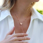 Top Trend Rose Gold Kaplama Gümüş Kolye thumbnail 2