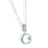 Ay Yıldız Charm Trend Gümüş Kolye thumbnail 5