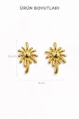 Luma Gold Çivi Küpe thumbnail 3