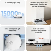 Xiaomi Robot Vacuum H50 Pro Robot Süpürge White thumbnail 2