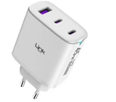 LinkTech C317 45W PD 3.0 QC4.0 2X PD+USB Şarj Adaptörü thumbnail 1