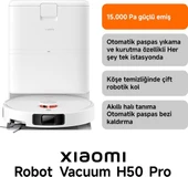 Xiaomi Robot Vacuum H50 Pro Robot Süpürge White thumbnail 1