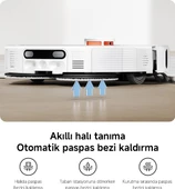 Xiaomi Robot Vacuum H50 Pro Robot Süpürge White thumbnail 9