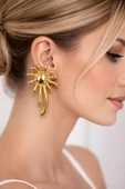 Luma Gold Çivi Küpe thumbnail 1