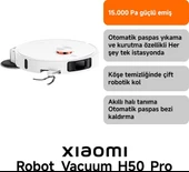 Xiaomi Robot Vacuum H50 Pro Robot Süpürge White thumbnail 3