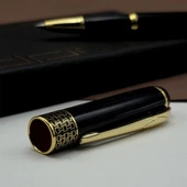 Gold İşlemeli Siyah Metal Roller Kalem thumbnail 2