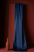 Kırışmaz Janjan Şal 185*70 Cm - İndigo thumbnail 1