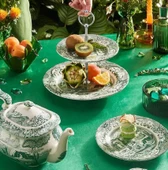Spode Green Italıan 2 Katlı Kek Stand thumbnail 4