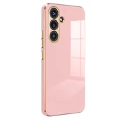 Galaxy S25 Kılıf Volet Silikon - Pembe thumbnail 1