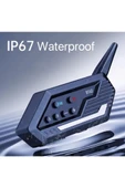 Bt62 Motosiklet Kask Kulaklığı Bluetooth Intercom 2 Intercom Bağlantılı thumbnail 1