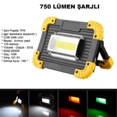 750 Lümen Şarjlı Işıldak Wt-330 thumbnail 1