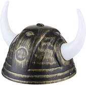 Viking Başlığı Asteriks Başlığı Altın Renk thumbnail 2
