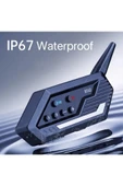 Bt62 Motosiklet Kask Kulaklığı Bluetooth Intercom 2 Intercom Bağlantılı thumbnail 1