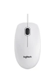 LOGITECH MOUSE KABLOLU USB B100 BEYAZ 910-003360 thumbnail 1