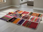 Patchwork El Dokuma Kilim 85x60 cm thumbnail 1