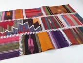 Patchwork El Dokuma Kilim 85x60 cm thumbnail 2