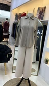 invee Modal Penye Kısa Gömlek 7253 TAŞ thumbnail 5