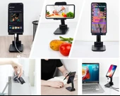 Katlanabilir Masaüstü Telefon Tutucu Stand CM-280 thumbnail 5