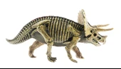 Sert Plastik Dinozor Figürü Triceratops thumbnail 1