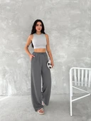 Ayrobin Oversize Kadın Pantalon - Füme thumbnail 5