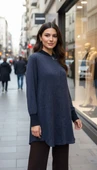 invee modal kumaş tunik 7254 lacivert thumbnail 1