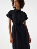 LF 2038352 BLACK W DRS  Kadın Elbise LF2038352 thumbnail 5