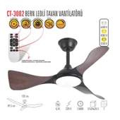 Cata Bern Ledli Tavan Vantilatörü Ct-3002 thumbnail 2