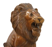Ahşap Aslan Figürü 50 Cm thumbnail 2