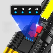 Usb Şarjlı 4 Modlu El Feneri thumbnail 5