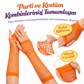Turuncu File Parmaksız Eldiven 26 Cm thumbnail 2