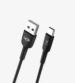 Linktech K602 Safe 3A Usb-A Tip-C Usb Şarj Kablosu Siyah thumbnail 1