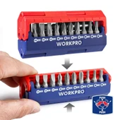 Workpro Wp221062 13 Parça Manyetik Cr-V Vidalama Bits Uç Seti thumbnail 3