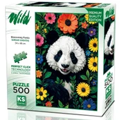 Ks Games Puzzle 500 Blossoming Panda 20088 thumbnail 1