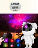 Bluetooth ve Dahili Ses Özellikli Astronot Projeksiyon Lambası thumbnail 2