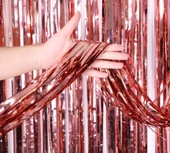 Rose Gold Püsküllü Kapı Perdesi thumbnail 3