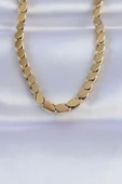 316L Çelik Gold Renk Arpa Model Kolye thumbnail 1