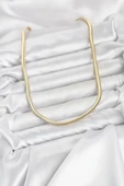 CM Yassı Yılan Zincir Model 60 cm Kadın Kolye thumbnail 2