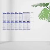 Statik Akıllı Kağıt Ingilizce Çarpım Tablosu 100x56 Cm thumbnail 2