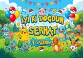 Anime Canavar Eğitmeni Temalı Baskılı Branda 100x70 cm thumbnail 1