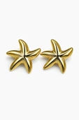 Gold Star Çivi Küpe thumbnail 2