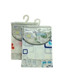 Çi̇f Kanat Pvc Banyo Perdesi̇ 2 Parça X 90X180Cm - 12 Halkali (5047) thumbnail 1